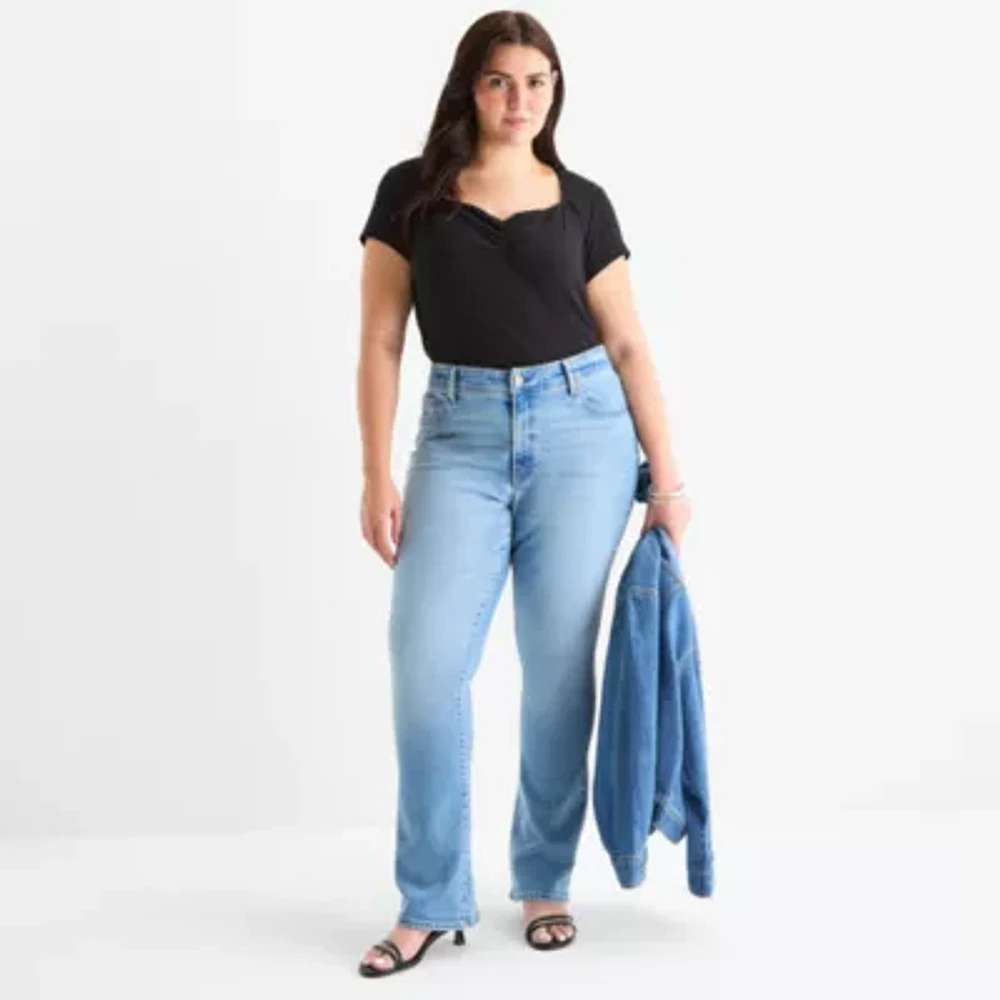 a.n.a-Plus Womens High Rise Vintage Bootcut Jean