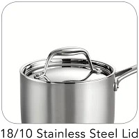 Tramontina Gourmet Tri-Ply Clad 18/10 Stainless Steel Induction-Ready Saucepan with Lid