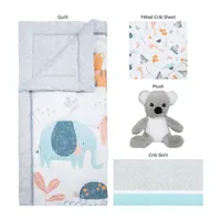 Sammy And Lou Koala  Friends 4-pc. Crib Bedding Set