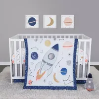 Sammy And Lou Cosmic Rocket 4-pc. Crib Bedding Set