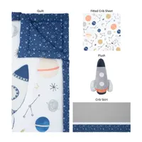 Sammy And Lou Cosmic Rocket 4-pc. Crib Bedding Set