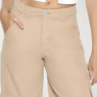 Forever 21 Womens Mid Rise Straight Cargo Pant-Juniors