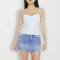 Forever 21 Lace Trimmed Printed Womens Tube Top Juniors