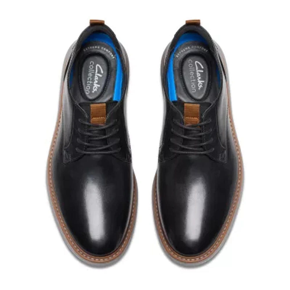 Clarks Mens Brantin Plain Oxford Shoes