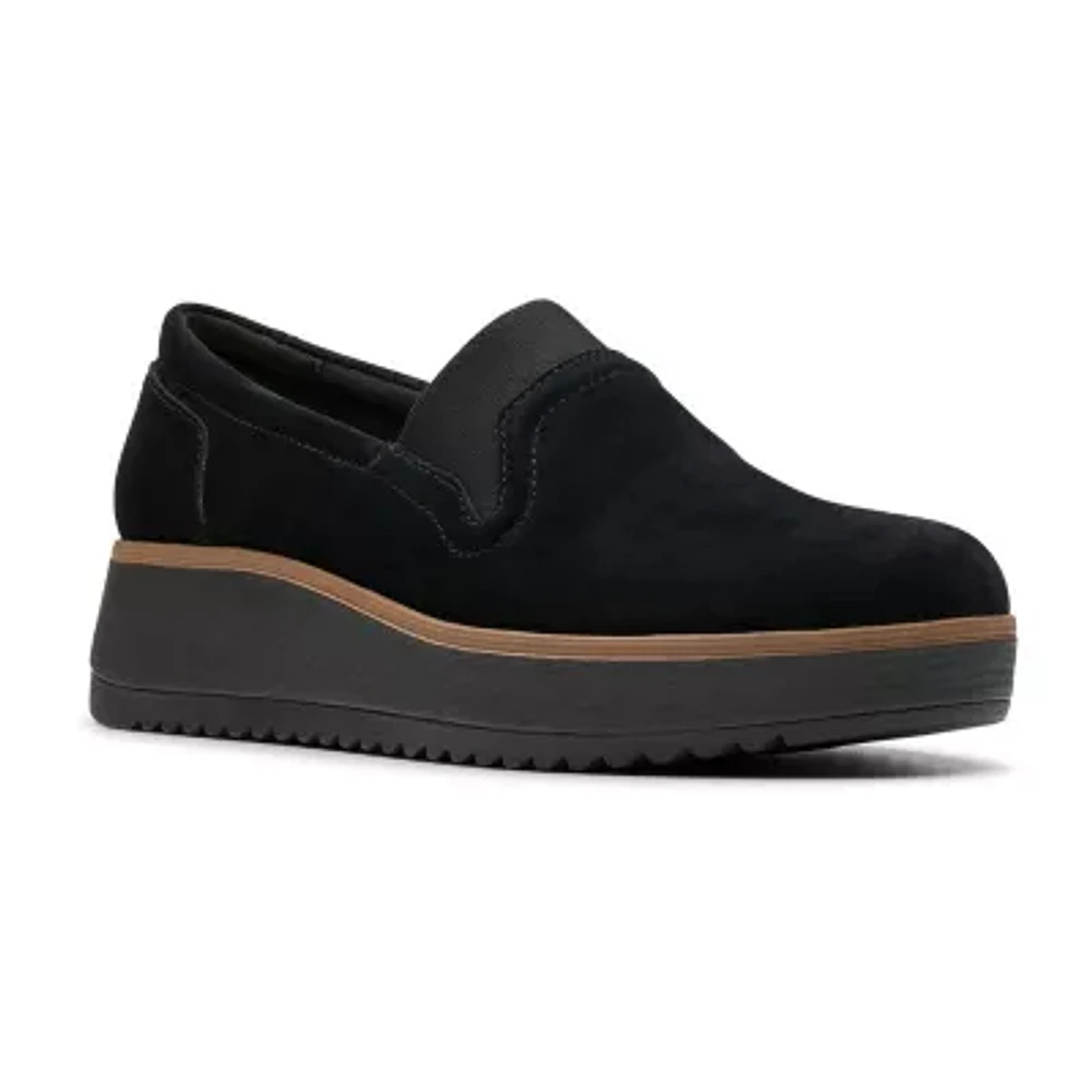 Clarks Womens Zylah Sky Slip-On Shoe