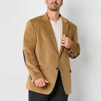 Stafford Corduroy Mens Big and Tall Stretch Fabric Regular Fit Corduroy Sport Coat