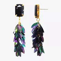 Bijoux Bar Black Cascade Drop Earrings