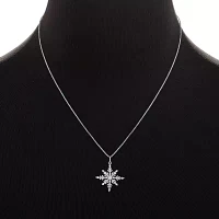 Sparkle Allure 2-pc. Cubic Zirconia Pure Silver Over Brass Snowflake Jewelry Set