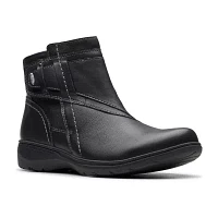 Clarks Womens Carleigh Style Flat Heel Booties