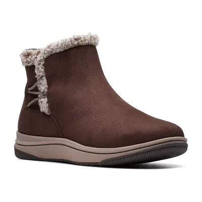 Clarks Womens Breeze Fur Flat Heel Winter Boots