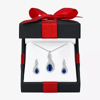 Gemstone Sterling Silver 2-pc. Pear Jewelry Set