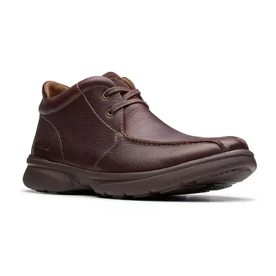 Clarks Mens Bradley Up Flat Heel Lace Boots