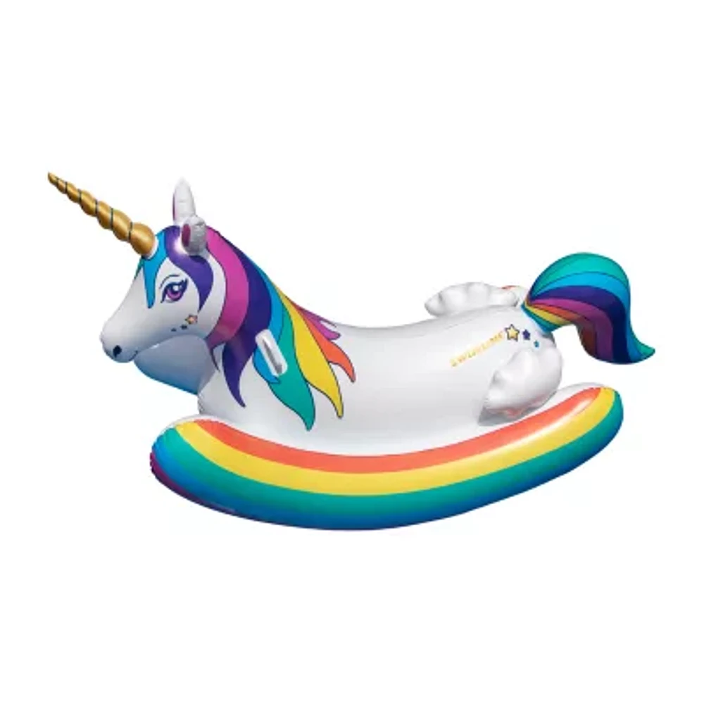 86 Inflatable Unicorn Rocker Pool Float