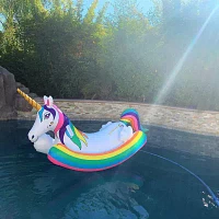 86 Inflatable Unicorn Rocker Pool Float