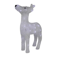 15'' Lighted Commercial Grade Acrylic Baby Reindeer Christmas Display Decoration