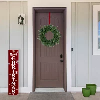 14'' Red Over the Door Christmas Wreath Hanger