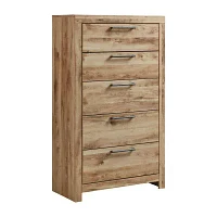 Signature Design by Ashley Hyanna 5-Drawer Chest in Tan Brown