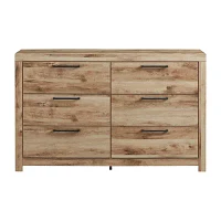 Signature Design by Ashley Hyanna 6-Drawer Dresser in Tan Brown