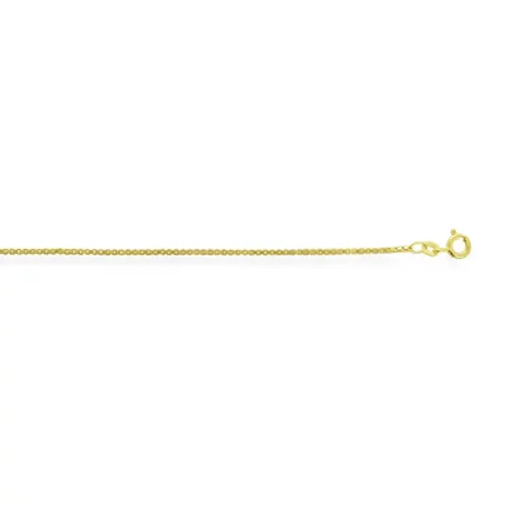 Made in Italy 14K Gold 20 Inch Hollow Box Chain Necklace