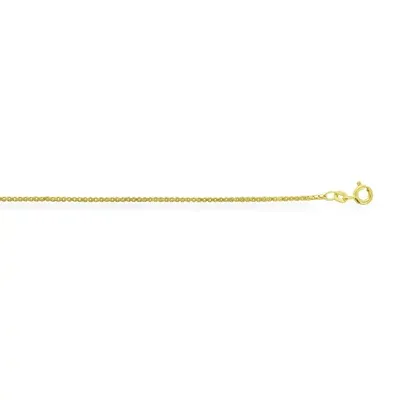 Made in Italy 14K Gold 20 Inch Hollow Box Chain Necklace