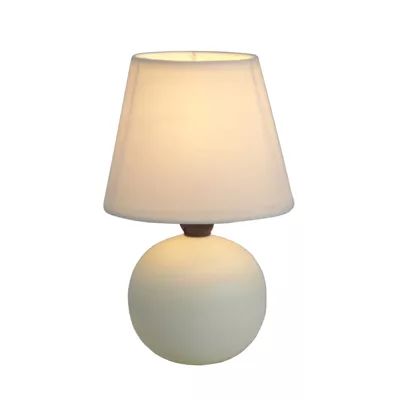 Simple Designs Mini Globe Ceramic Table Lamp