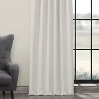 Exclusive Fabrics & Furnishing Light-Filtering Rod Pocket Back Tab Single Curtain Panel