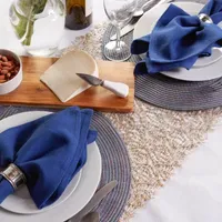 Design Imports Round Woven 6pc. Placemats