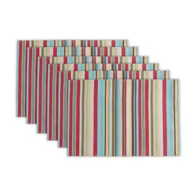 Design Imports Summer Stripe 6-pc. Placemats