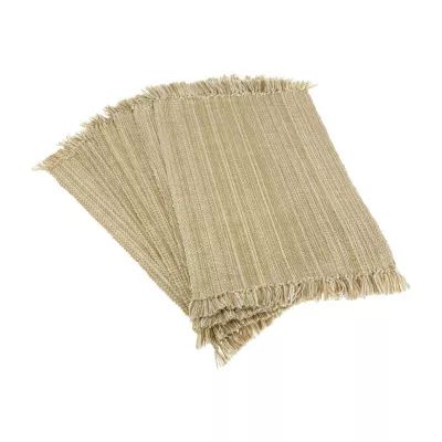 Design Imports Variegated Fringe 6-pc. Placemats