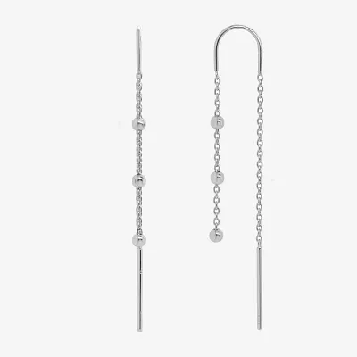 Silver Treasures Sterling Silver Drop Earrings