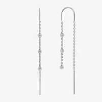 Silver Treasures Sterling Silver Drop Earrings