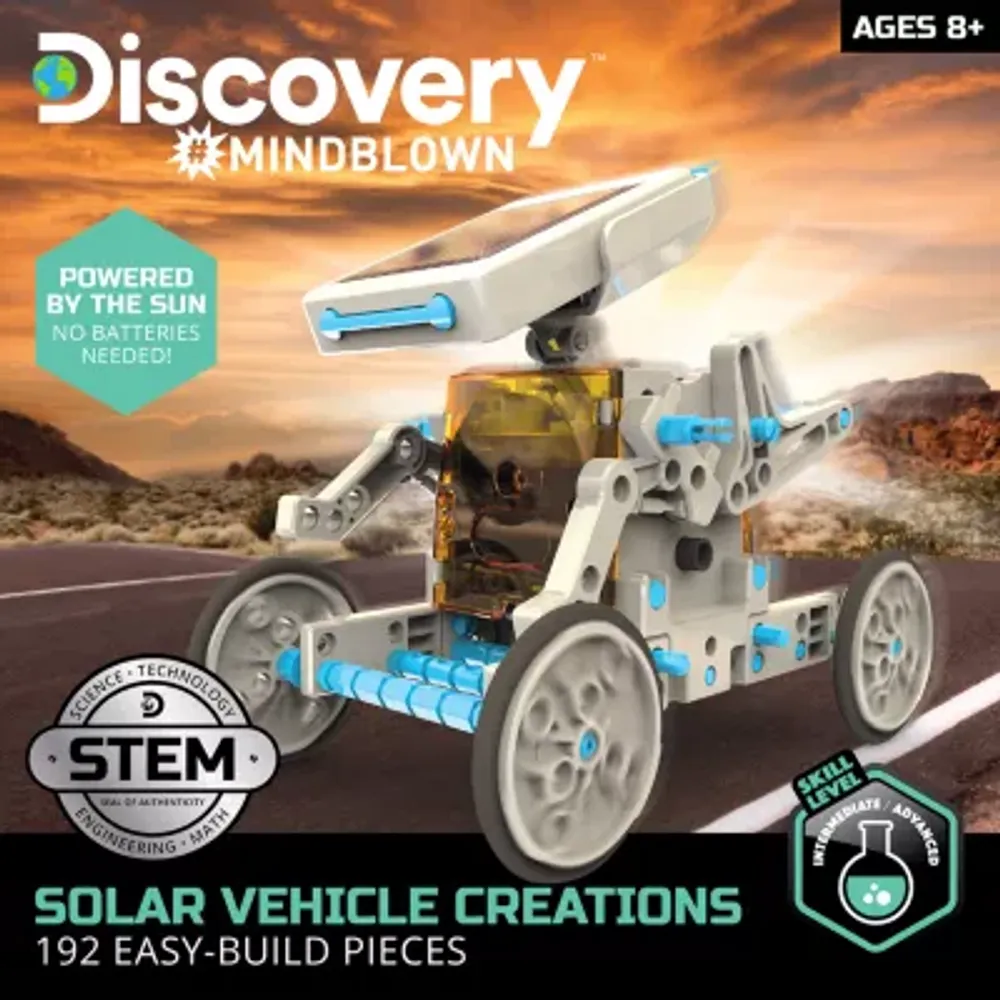 Discovery #Mindblown Solar Vehicle Creation Easy-Build Kit, 197pcs