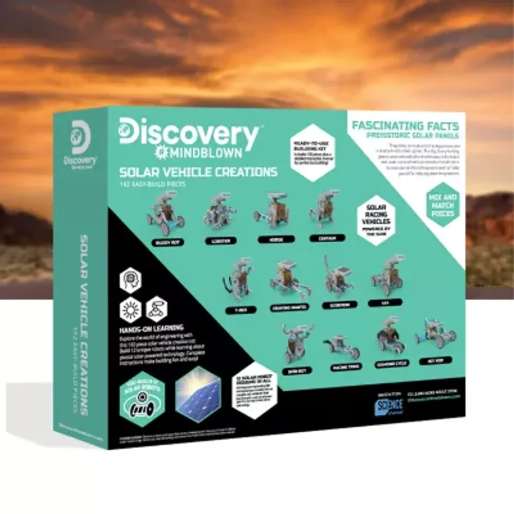 Discovery #Mindblown Solar Vehicle Creation Easy-Build Kit, 197pcs