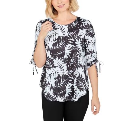 Profile Nationals Plus Size Notch Neck T-Shirt