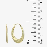 10K Gold 24mm Hoop Earrings