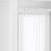 Liz Claiborne Lisette Sheer Rod Pocket Single Sidelight Curtain