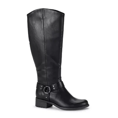 Frye and Co. Womens Edelle Stacked Heel Riding Boots