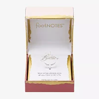 Footnotes Believe Cubic Zirconia Sterling Silver Butterfly Bypass  Band
