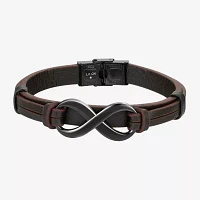J.P. Army Leather Mens Stainless Steel Cord Bracelet