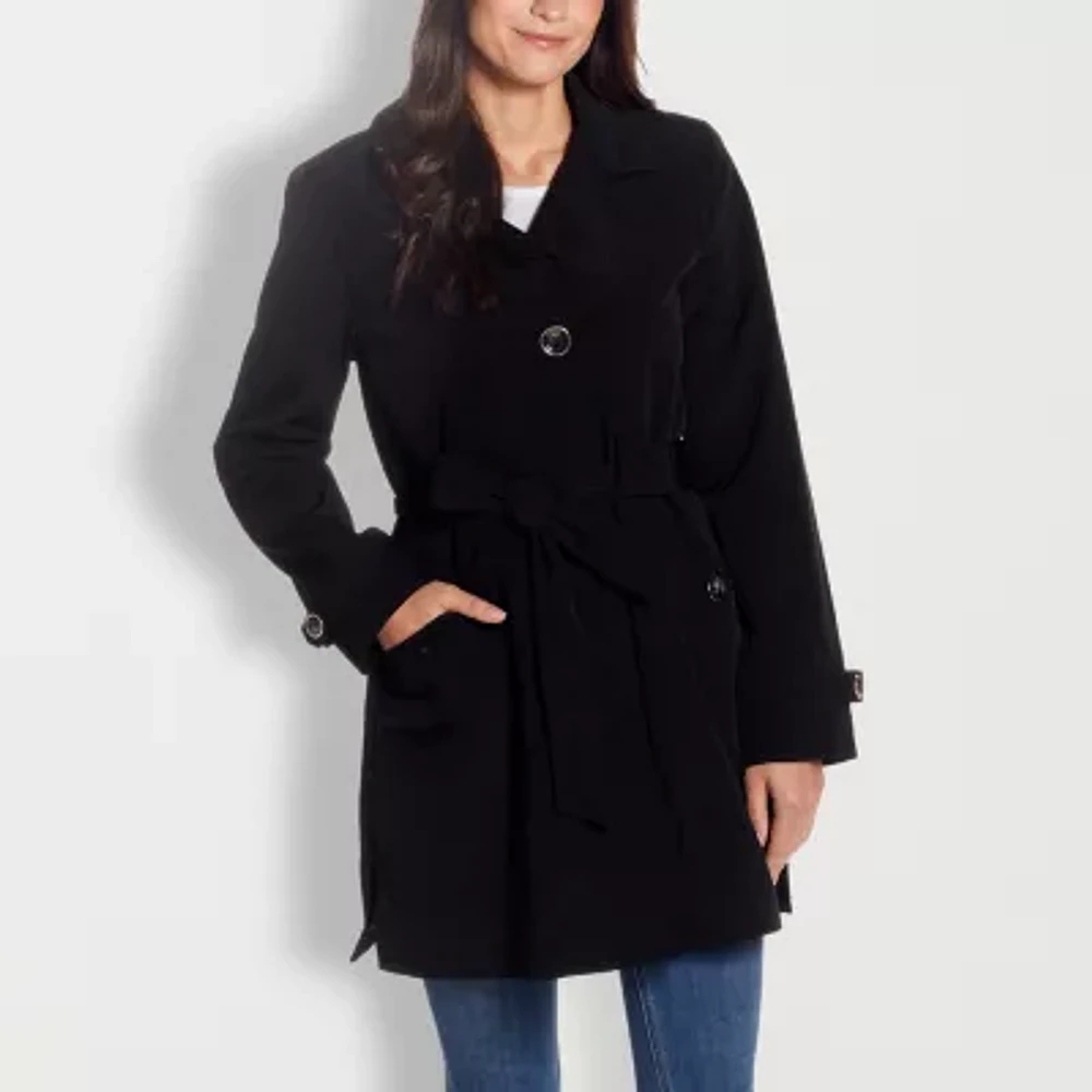 Gallery Womens Belted Midweight Trench Coat