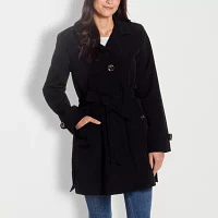 Gallery Womens Belted Midweight Trench Coat