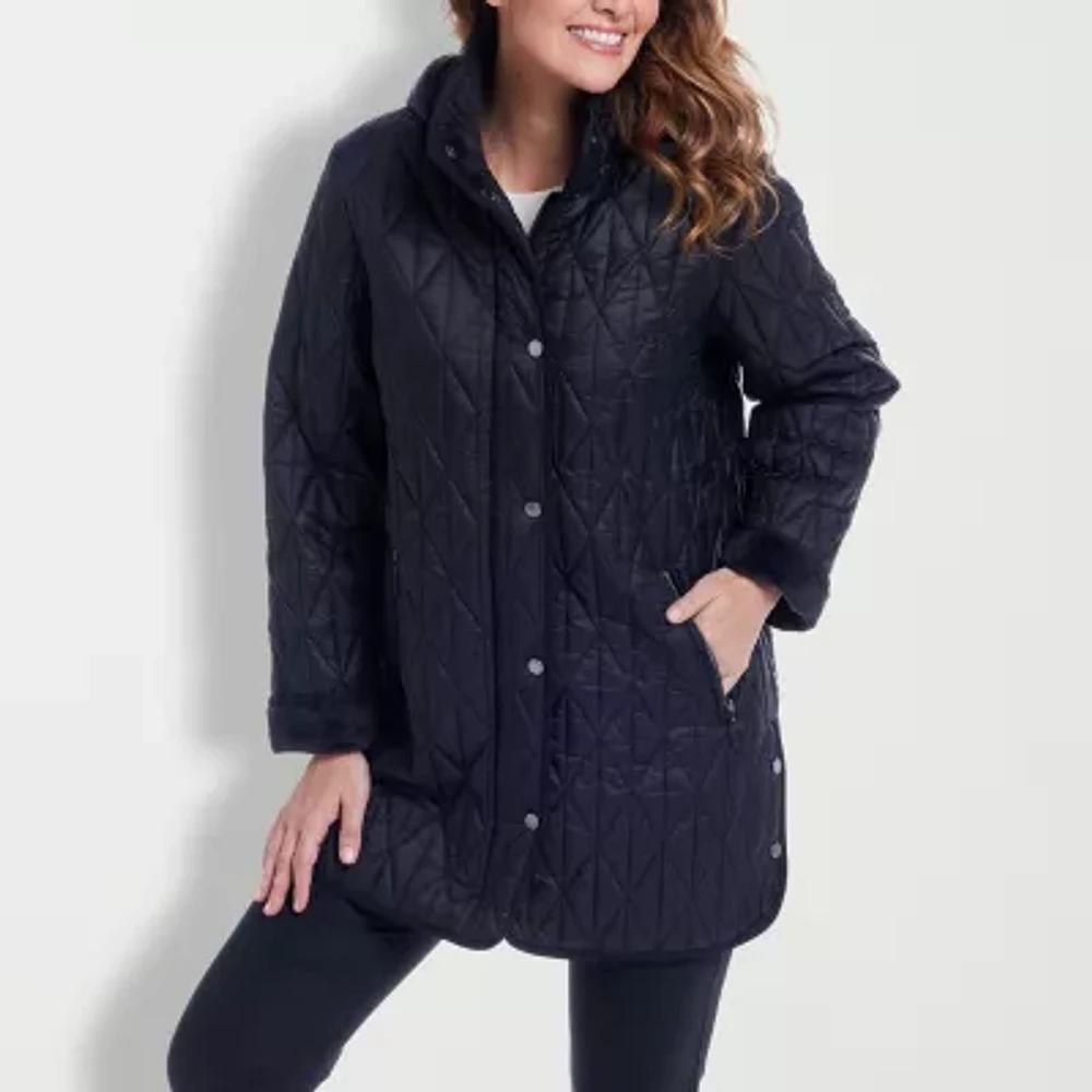 Gallery Womens Removable Hood Midweight Quilted Jacket