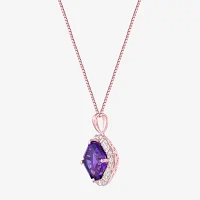 Gemstone Sterling Silver Pendant Necklace