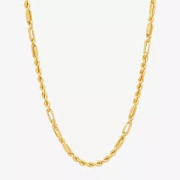 10K Gold Inch Hollow Rope Chain Necklace