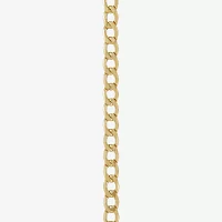 Made in Italy 14K Gold 22 Inch Hollow Curb Chain Necklace