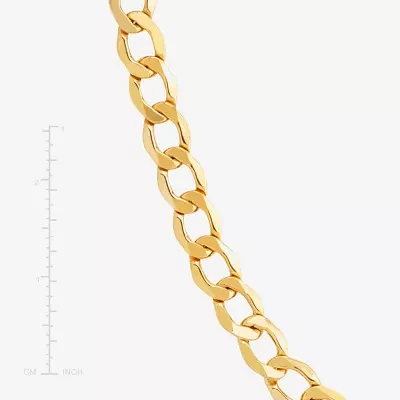 Made in Italy 14K Gold 22 Inch Hollow Curb Chain Necklace