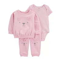 Carter's Baby Girls 3-pc. Pant Set