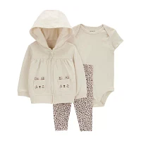 Carter's Baby Girls 3-pc. Pant Set