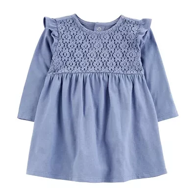 Carter's Baby Girls Long Sleeve Fitted A-Line Dress