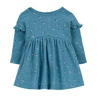 Carter's Baby Girls Long Sleeve Fitted A-Line Dress